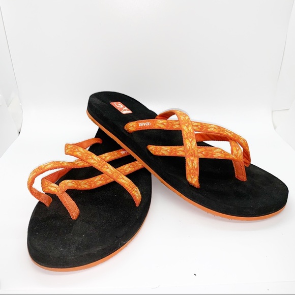 teva sandals orange
